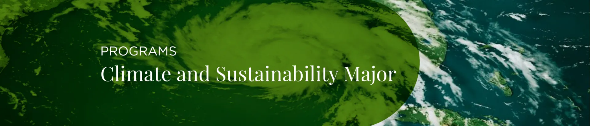 Climate & Sustainability Banner