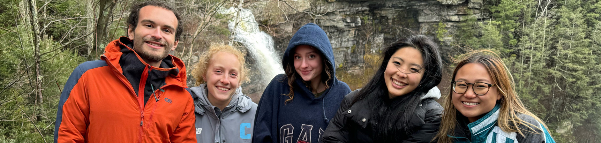 Students on a trip upstate