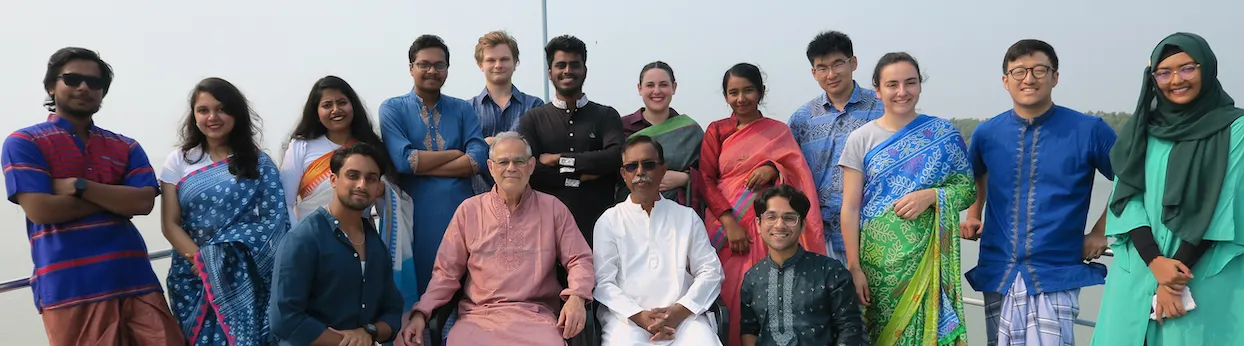 Students during their trip in Bangladesh, spring 2025
