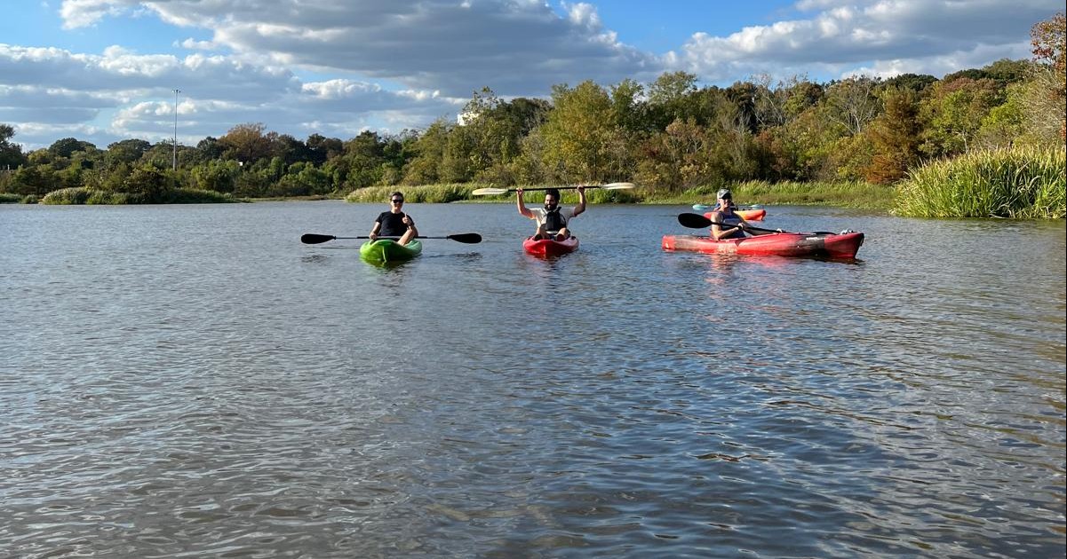 Students canoeing. PC: Avery Burke-Doyle