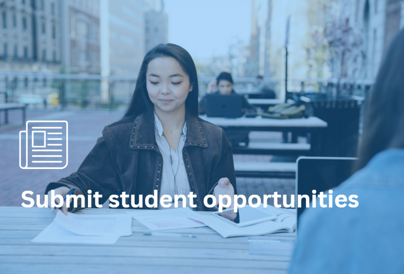 Submit student opportunities